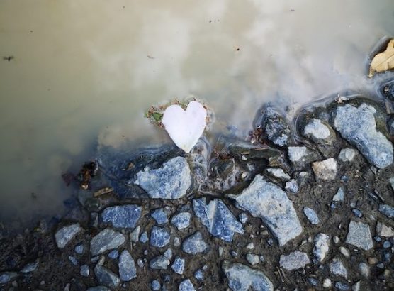 Coeur pierre eau trouble