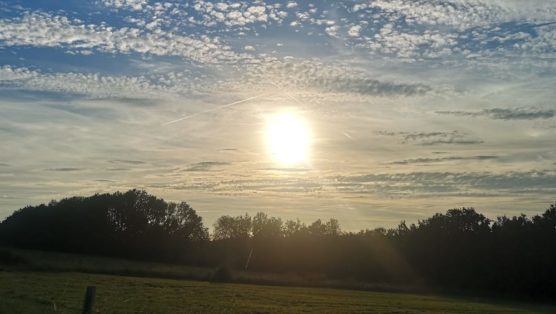 Coucher soleil nuages