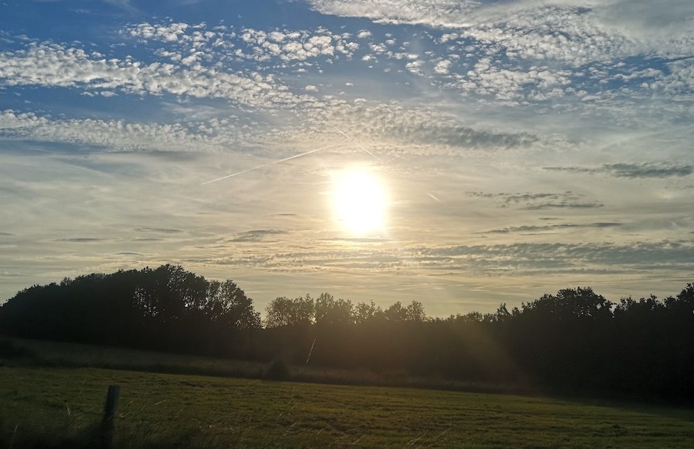 Coucher soleil nuages